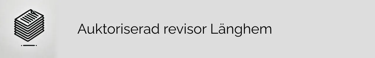 Auktoriserad revisor Länghem